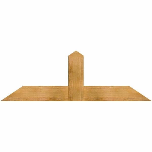 Ekena Millwork Portland Rough Sawn Timber Gable Bracket, Western Red Cedar, 60"W x 20"H x 4"D x 6"F, 8/12 Pitch GBW060X20X0406POR00RWR - main